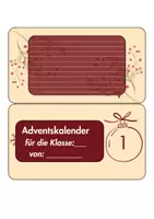 Vorschau - Mal- und Bastelvorlagen - Adventskalender basteln / selbst gestalten mit Ideevorschlägen - Seite 1