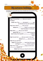 Vorschau - Arbeitsblätter - My autumn holidays - Deckblatt