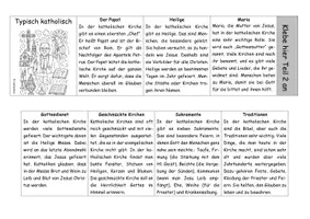 Vorschau - Arbeitsblätter - Leporello: Typisch katholisch (3fach differenziert) - Seite 2