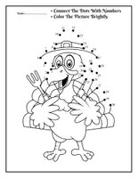 Aperçu - Jeux - Thanksgiving & Autumn Connect the Dots Activity - Page 3