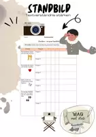 Vorschau - Arbeitsblätter - Checkliste Standbild - Deckblatt