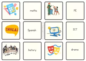 Vista previa - Tarjetas / Manipulativos - Paquete de materiales SCHOOL - página 2