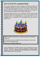 Vorschau - Arbeitsblätter - Methodentraining "5-Schritt-Lesemethode" mit Lerntext und Praxisübungen - Seite 1