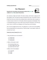 Vorschau - Arbeitsblätter - Our Classroom Reading Comprehension + Lösung - Deckblatt