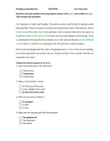 Vorschau - Arbeitsblätter - Our Classroom Reading Comprehension + Lösung - Seite 2