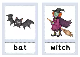 Vorschau - Bildkarten - Halloween - Bildkarten & Wortkarten Englisch - Seite 1