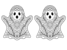 Vorschau - Arbeitsblätter - MANDALA "GESPENST" zum Ausmalen in 3 verschiedenen Größen (Herbst, Halloween) - Seite 3