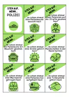 Vorschau - Arbeitsblätter - Steh auf wenn... Polizei - DaZ/DaF / Deutsch (Bewegungsspiel) - Seite 1