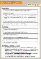 Vorschau - Arbeitsblätter - Zusammenfassung: Formulierungstipps und -übungen - Seite 1