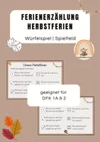 Vorschau - Spiele - Ferienerzählung Herbstferien - Deckblatt