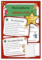 Vorschau - Arbeitsblätter - Materialpaket Weihnachten Deutsch Klasse 2/3 - Seite 1
