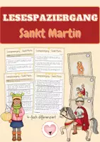 Vorschau - Arbeitsblätter - Lesespaziergang - Sankt Martin (Klasse 3-5) - Deckblatt