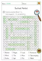 Vorschau - Arbeitsblätter - Suchsel Herbst - Seite 2
