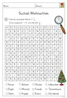 Vorschau - Spiele - Suchsel Weihnachten - Seite 1