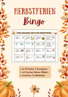 Vorschau - Spiele - Herbstferien Erzählanlass Erzählen von den Ferien Bingo - Deckblatt