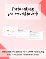 Vorschau - Arbeitsblätter - Vorlesewettbewerb - Deckblatt
