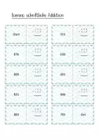 Vorschau - Spiele - Domino für die schriftliche Addition - Deckblatt