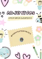 Vista previa - Tarjetas / Manipulativos - Concordancia ADJETIVOS y SUSTANTIVOS - página 1