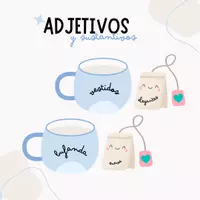 Vista previa - Tarjetas / Manipulativos - Concordancia ADJETIVOS y SUSTANTIVOS - Portada