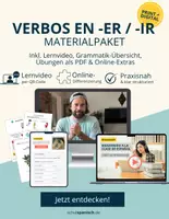 Vorschau - Arbeitsblätter - Materialpaket Spanisch: "Verben auf -er / -ir" - Deckblatt