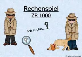 Vorschau - Spiele - Rechenspiele im ZR1000 - Klasse 3 - kleines Paket - Deckblatt