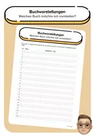 Vorschau - Arbeitsblätter - Welches Buch möchte ich vorstellen? - Deckblatt
