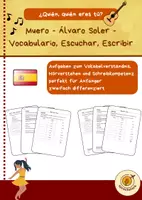 Vorschau - Arbeitsblätter - Álvaro Soler - Muero - Vocabulario, Escuchar, Escribir - Deckblatt