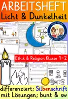 Vorschau - Arbeitsblätter - Symbol Licht Klasse 1-2 ARBEITSHEFT Religion und Ethik - Deckblatt