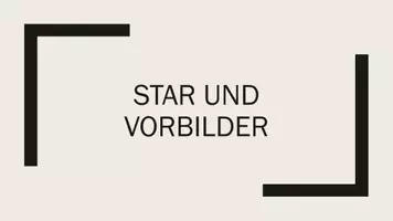 Vorschau - Unterrichtsreihen - Star und Vorbilder (alternative mit Arbeitsblatt) - Deckblatt