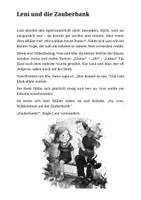 Vorschau - Text - Leni und die Zauberbank (Kurzgeschichte) - Seite 1