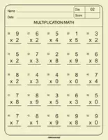 Aperçu - Apprentissages en autonomie - No-Prep Multiplication Worksheets for Grades 2–5 - Page 2