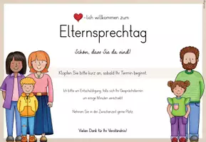 Vorschau - Poster - Elternsprechtag: Türschilder in verschiedenen Familienkonstellationen - Seite 3