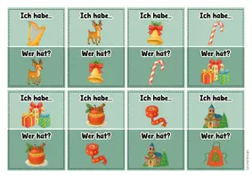 Vorschau - Spiele - Ich habe... Wer hat? - Weihnachten (Lesespiel Vorschule) - Seite 3