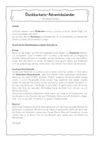 Vorschau - Mal- und Bastelvorlagen - Dankbarkeits-Adventskalender / Soziale Werte Grundschule - Seite 1