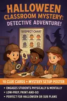 Vista previa - Unidades / Secuencias / Situaciones de Aprendizaje - Halloween Mystery - Who Stole the Witch’s Broom - Portada