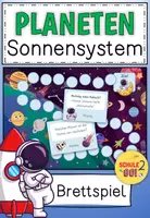 Vorschau - Spiele - PLANETEN Sonnensystem / Brettspiel - Deckblatt