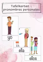 Vorschau - Präsentationen/Tafelbilder - Tafelkarten los pronombres personales - Personalpronomen - Deckblatt