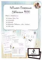 Vorschau - Arbeitsblätter - Halloween Escaperoom Zahlenraum 1000 - Deckblatt