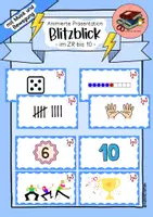 Vorschau - Präsentationen/Tafelbilder - Blitzblick I Klasse 1 I animierte Präsentation I mit Musik und Bewegung - Deckblatt