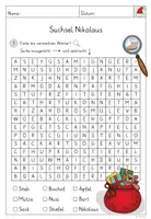 Vorschau - Arbeitsblätter - Suchsel Nikolaus - Seite 1