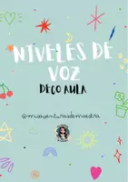 Vista previa - Decoración del aula - NIVELES DE VOZ para el aula - página 1