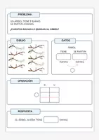 Vista previa - Hojas de trabajo - Fichas de ejercicios matemáticos de resolución de problemas de resta para ciclo inicial - página 3