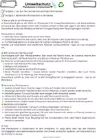 Vorschau - Arbeitsblätter - Recycling - Pfandsystem: Plastikflaschen DE vs GRE (staatliche Maßnahmen zum Umweltschutz) - Deckblatt