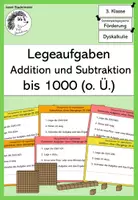 Vorschau - Fördermaterial/Inklusion - Legeaufgaben Addition und Subtraktion im ZR 1000 (ohne Übergänge) - Deckblatt