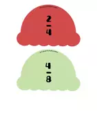 Vista previa - Tarjetas / Manipulativos - Helados: FRACCIONES EQUIVALENTES - página 3