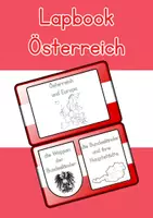 Vorschau - Poster - Lapbook Österreich Bundesländer, Wappen, Nachbarländer - Deckblatt