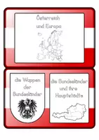 Vorschau - Poster - Lapbook Österreich Bundesländer, Wappen, Nachbarländer - Seite 1