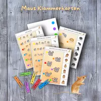 Vorschau - Stundenentwürfe - 🐭🐭 BUNDLE Maus Lernspiele Materialpaket Freiarbeit Kindergarten - Seite 1
