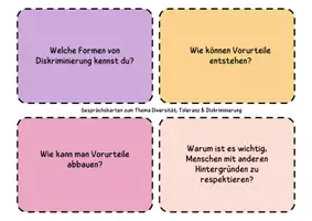 Vorschau - Arbeitsblätter - Toleranz und Diversität Gesprächskarten mit Methoden zum Anwenden - Seite 2