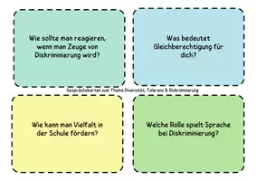 Vorschau - Arbeitsblätter - Toleranz und Diversität Gesprächskarten mit Methoden zum Anwenden - Seite 3